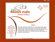 Tablet Screenshot of masaze-chomutov.cz